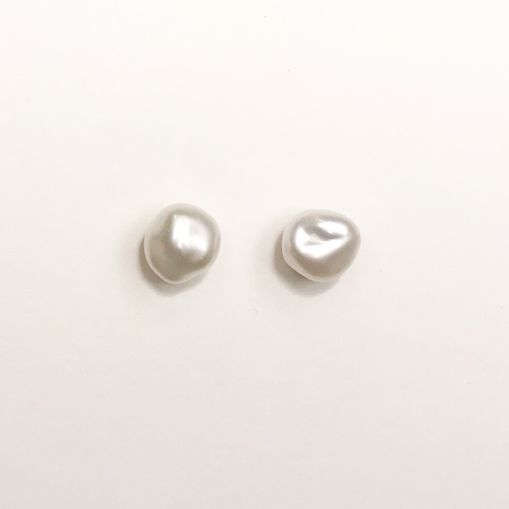 Baroque Pearl Stud Earrings